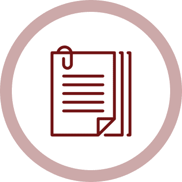 Document stack icon with attached paperclip