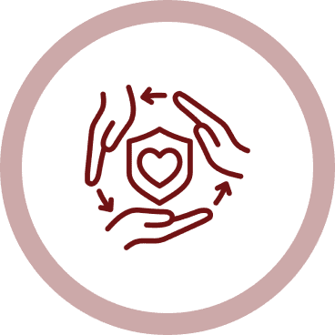 Community support and care icon